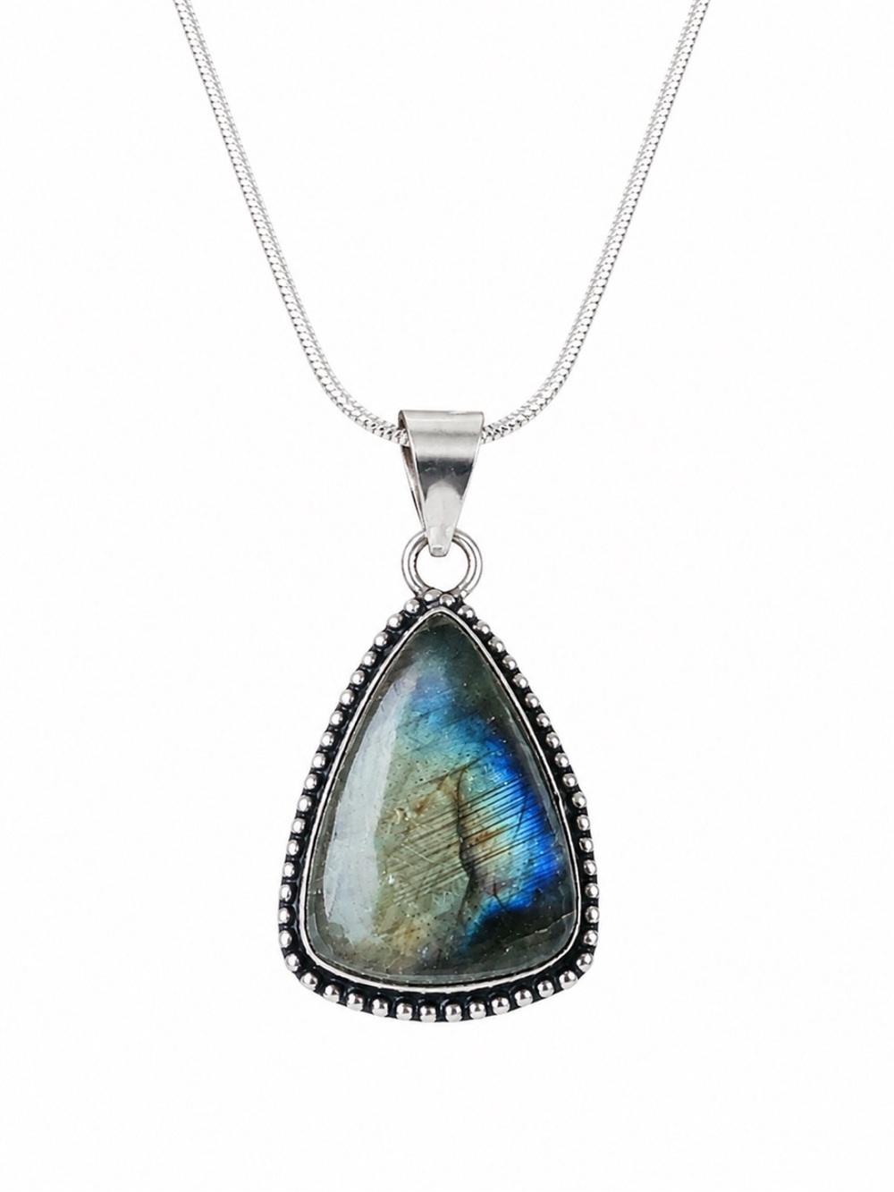 Labradorite Silver Necklace